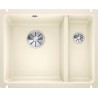 BLANCO SUBLINE 350/150-U Ceramika PuraPlus magnolia połysk lewa, InFino