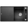 BLANCO AXIA III 5 S-F Silgranit antracyt odwracalny, korek auto., InFino, deska jesionowa