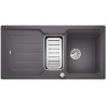 BLANCO CLASSIC NEO 6 S Silgranit szarość skały odwracalny, korek auto., InFino, deska tworzywo, odsączaraka stalowa