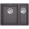 BLANCO SUBLINE 340/160-F Silgranit szarość skały lewa, InFino