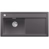 BLANCO ZENAR XL 6 S-F Silgranit szarość skały lewa, korek auto., InFino, deska jesionowa