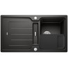 BLANCO CLASSIC NEO 5 S Silgranit czarny odwracalny, korek auto., InFino, deska tworzywo