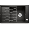BLANCO ELON XL 6 S Silgranit czarny odwracalny, korek auto., InFino, kratka ociekowa