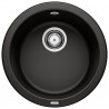 BLANCO RONDO Silgranit czarny