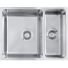 Zlewozmywak stalowy 1.5-komorowy podwieszany