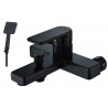 Bateria wannowa z prysznicem Logo czarna JS-618003