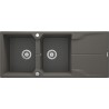 Zlewozmywak granitowy 2-komorowy z ociekaczem