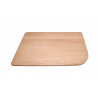 BLANCO Deska drewniana buk, 433x250,  DELTA stal, Silgranit